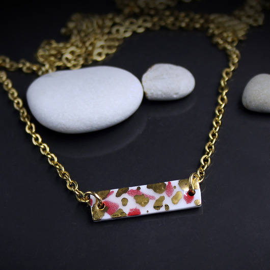 wisiory GOLD CRUMBS/stal chirurgiczna/UNIKAT