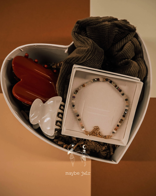 komplet biżuterii Gift Set Khaki zestaw prezentowy dla kobiety