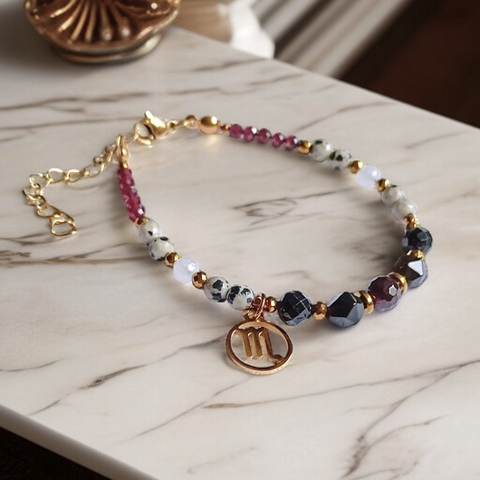 bransoletki z kamieni naturalnych SKORPION - zodiac collection - PREMIUM - nowa wersja