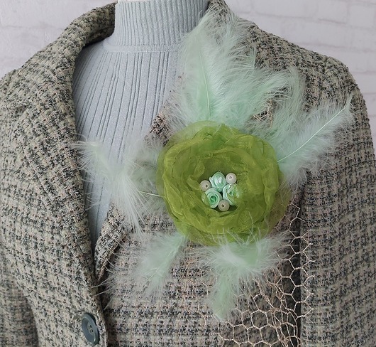 broszki Broszka kwiat mgiełka