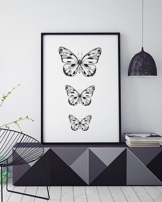 plakat. motyle (format A3) Love Life and Forest