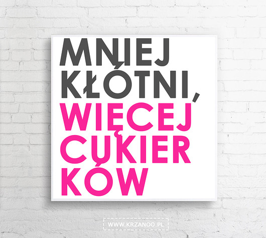 obrazy Obraz na płótnie "Mniej kłótni"