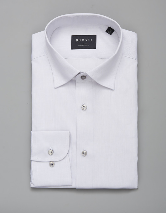 koszule męskie koszula męska dł. rękaw szary slim fit 00262 176/182 38