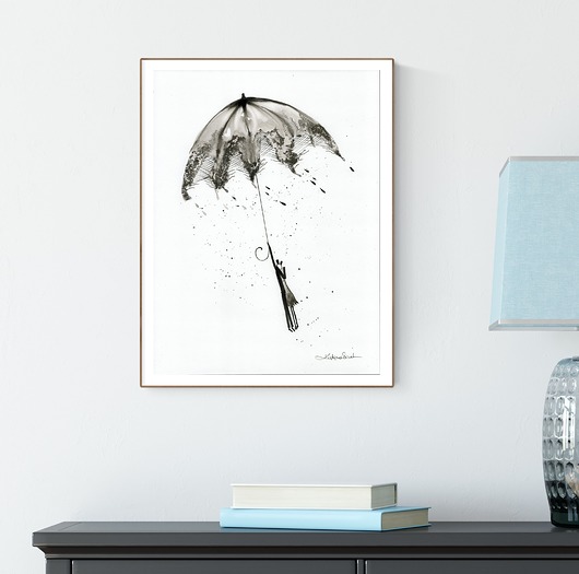 grafika 30x40 cm wykonana ręcznie Krystyna Siwek Art