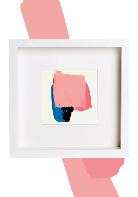 obrazy Obraz abstrakcja w ramce 27x27. Ice cream