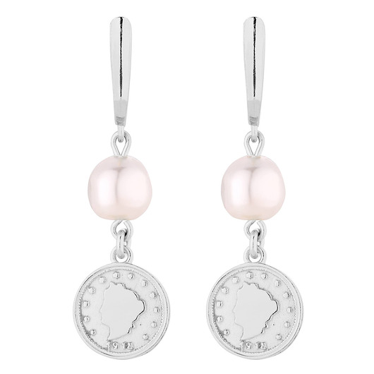 Srebrne kolczyki z perłami SWAROVSKI® CRYSTAL SOTHO