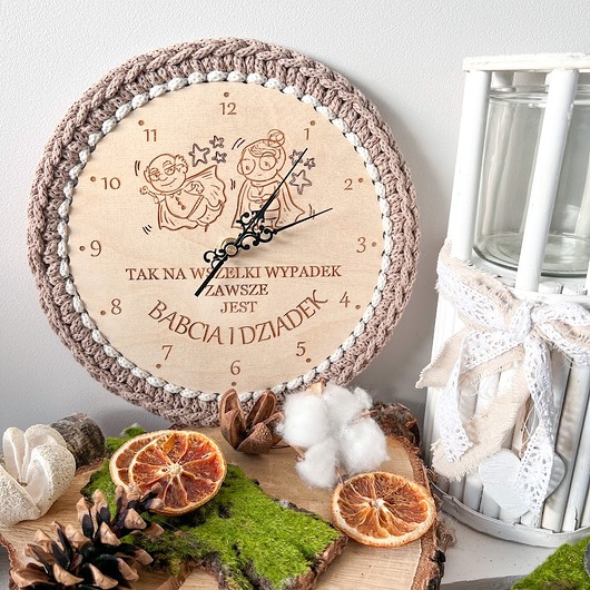 zegary Zegar dla dziadków, prezent dla dziadka i babci, zegarek