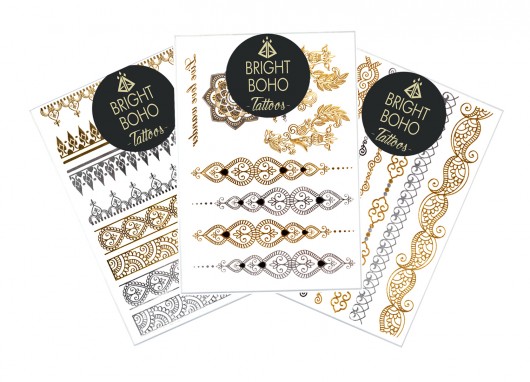 Zestaw tatuaży Boho Tattoos Oriental  Bright Boho old