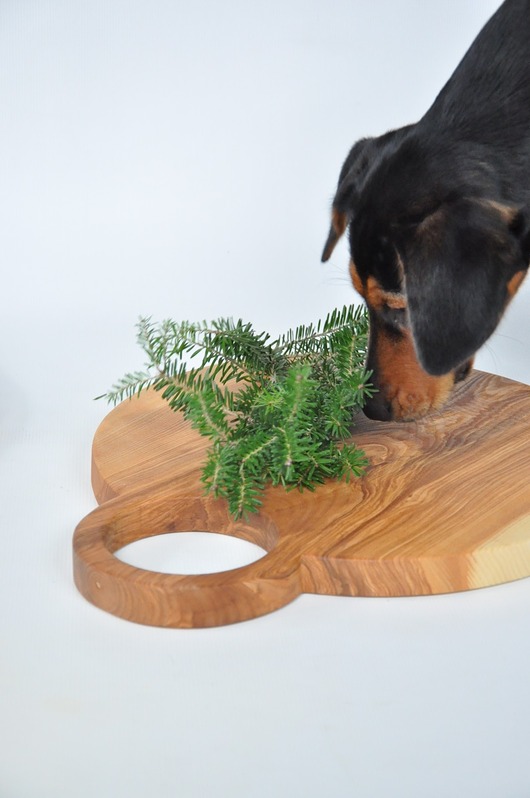 deski do krojenia i tace Decha kuchenna - jesionowe koło - 40 cm