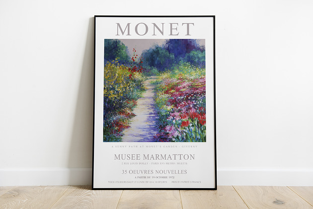 Claude Monet - plakat wystawowy Pas De LArt