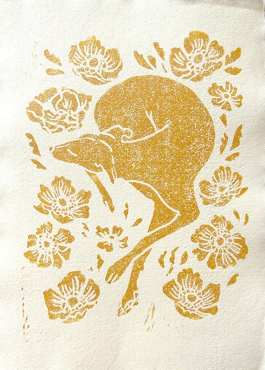 grafiki i ilustracje Linoryt -  Chart w kwiatach