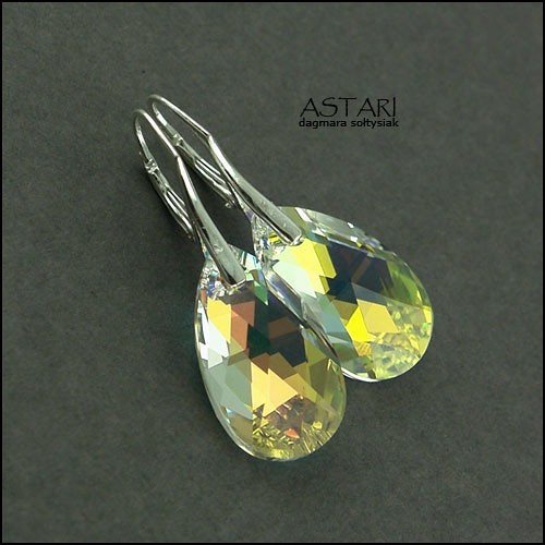 kryształ SWAROVSKI I SREBRO - CRYSTAL AB Astari