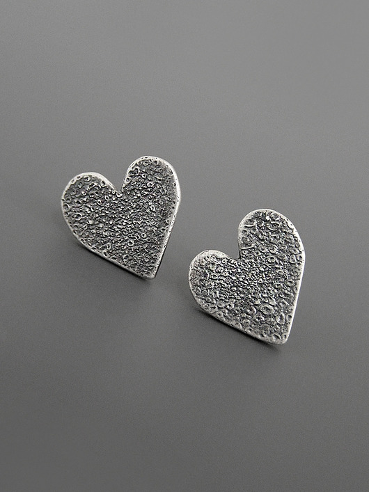 kolczyki srebrne Kolczyki Serca - srebro