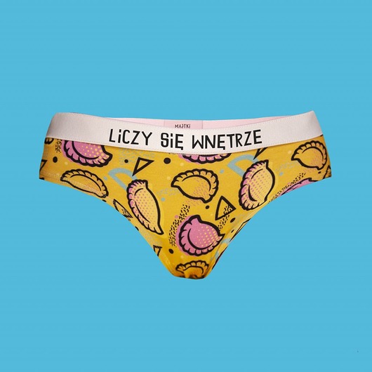 majtki damskie Liczy się wnętrze - figi z bawełny organicznej - pierogi