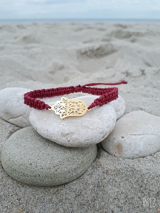 Bransoletka - Makrama - Hamsa KYANE