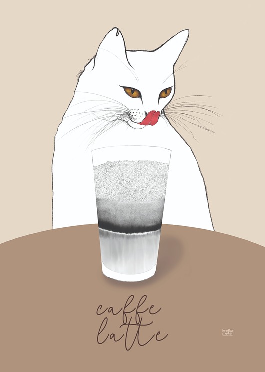 plakaty Plakat Caffe Latte