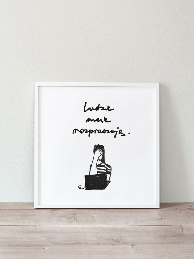 plakaty Plakat Ludzie mnie rozpraszają