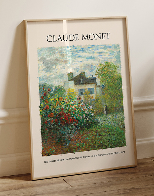 plakaty Plakat Reprodukcja Claude Monet - Ogród Artysty w Argenteuil