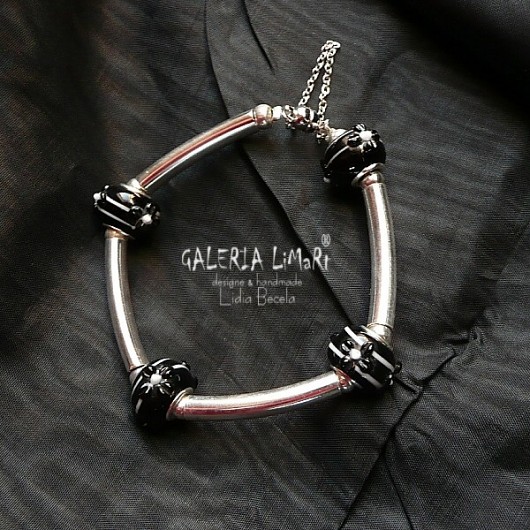 Lampwork. Prosta bransoleta Galeria Limart