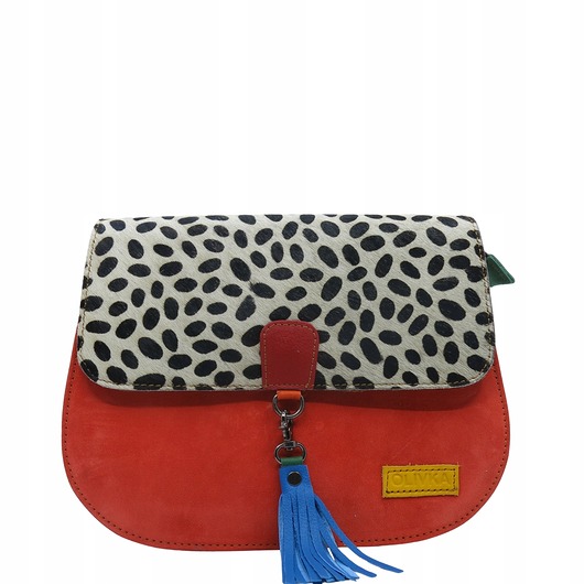 torby na ramię Torebka damska klasyczna zamszowa odpinany wymienny chwost brelok OLIVKA