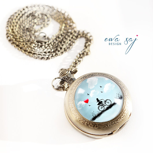 zegarki na łańcuszku Star Girl Rower Love- sekretnik - zegarek