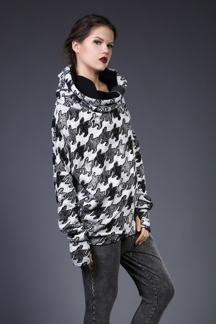 Nubee - B&W #03 - bluza z kominem Nubee