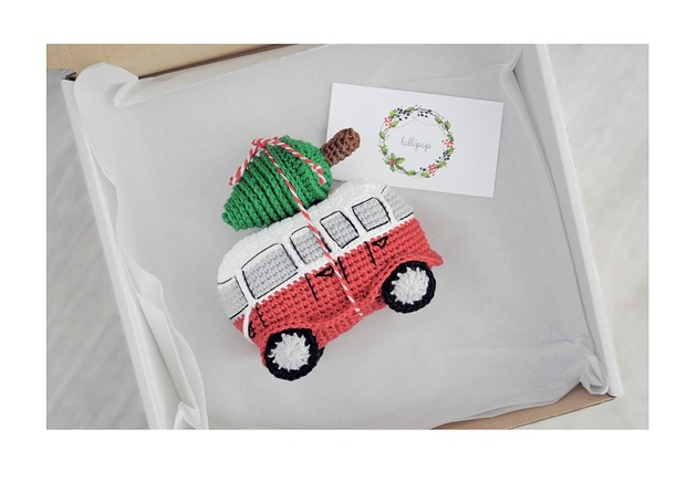 ozdoby choinkowe Minivan z choinką