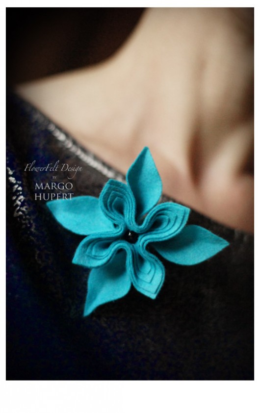 turkusowa FlowerFelt Design