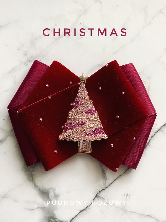 broszki Brosza z Choinką Mikołajki Święta