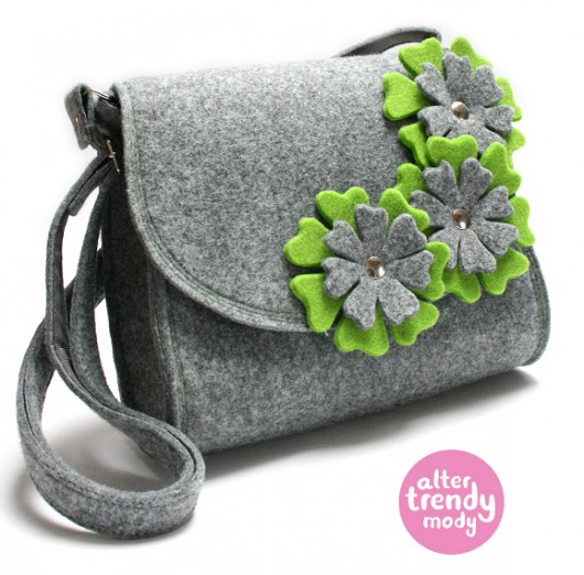 trapez green flower alter trendy mody