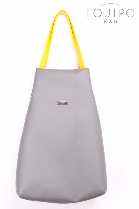 Shoper Bag Grey & Lemon equipo