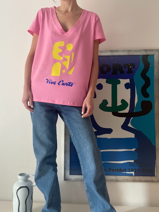 t-shirt damskie Koszulka Vive l'arte