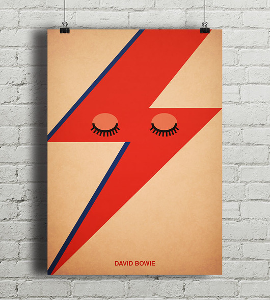David Bowie - plakat minimalmill