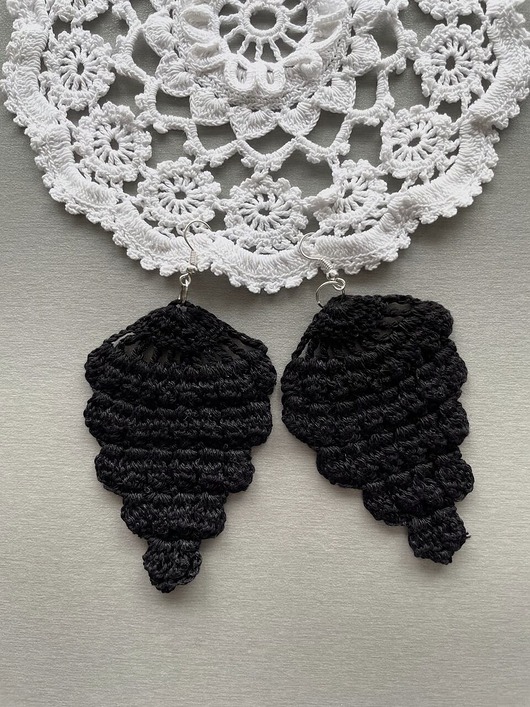 kolczyki - inne Szydełkowe kolczyki #05