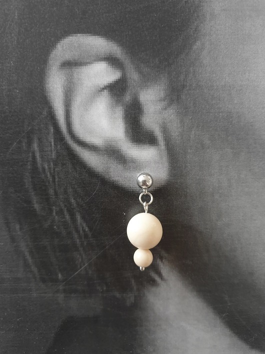 kolczyki z kamieniami Kolczyki FANABERIA  kamień rzeczny