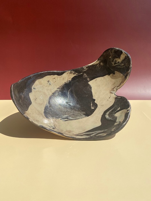 patery i talerze Ręcznie robiona ceramiczna patera na owoce lub biżuterię