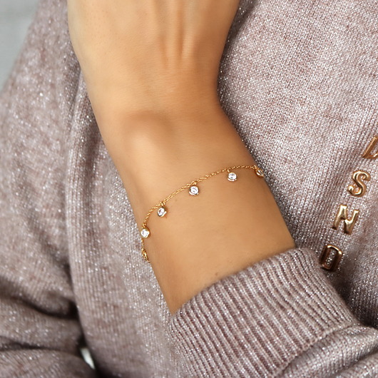 Bransoletka z cyrkoniami i srebrem 925 Coccola JEWELLERY