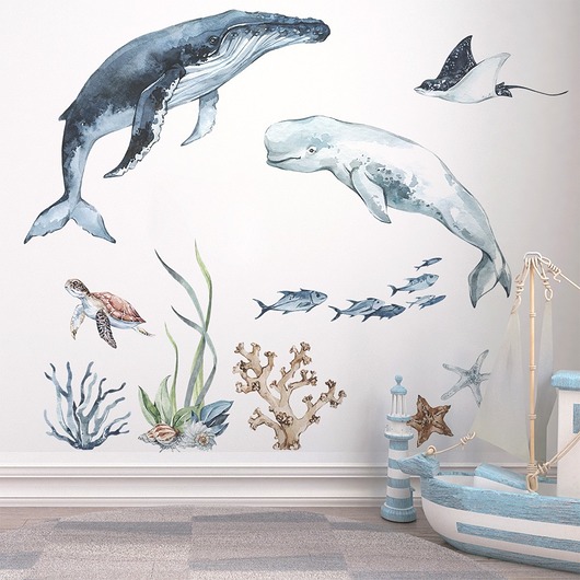 naklejki ścienne do pokoju dziecka Ocean - Naklejki Na Ścianę Dla Dzieci - Wzór 8