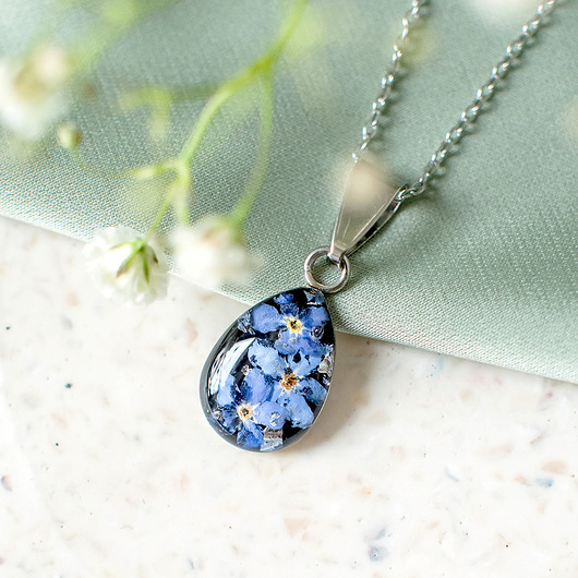 wisiory Wisiorek z niezapominajkami