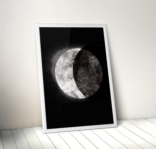plakaty Plakat MOON | 50x70 cm