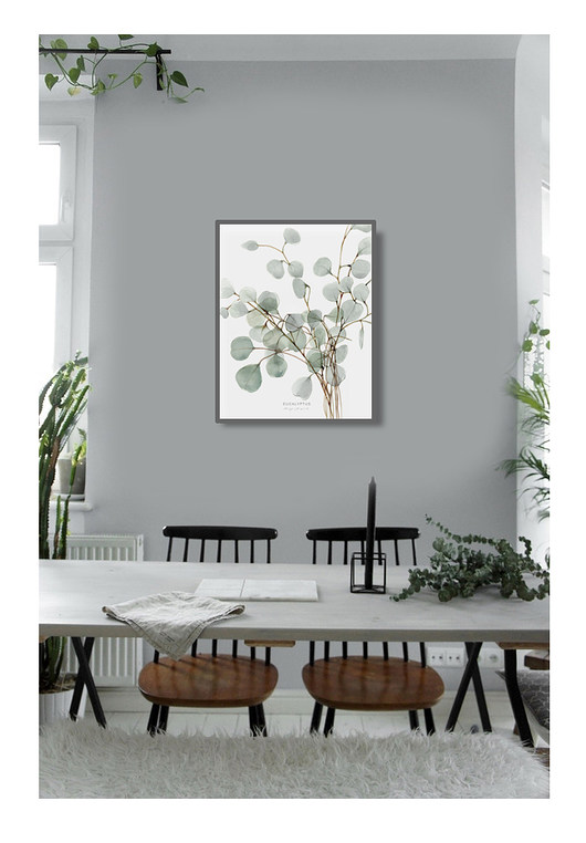 Plakat Eucalyptusprint50x70 cm Margo Hupert