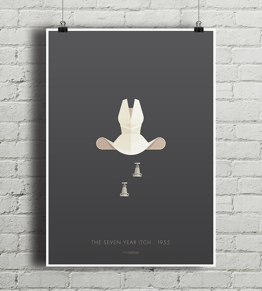 Marilyn Monroe - Słomiany wdowiec - plakat minimalmill