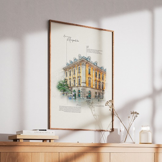 plakaty Plakat Kraków - Kamienica Margrabska