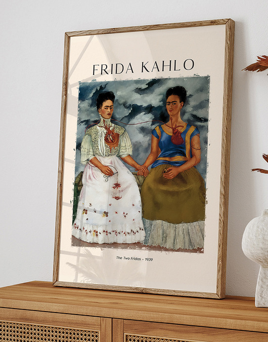 plakaty Plakat Reprodukcja Frida Kahlo - The Two Fridas (Dwie Fridy)
