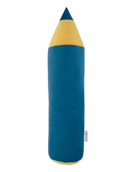 poduszki do pokoju dziecka Poduszka Kredka Velvet OCEAN BLUE
