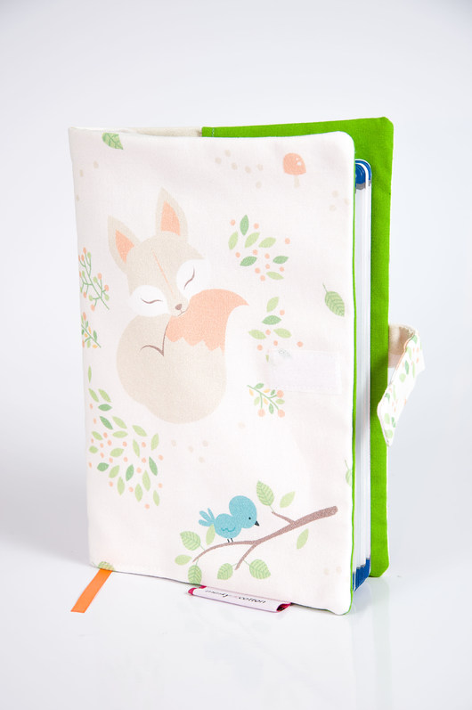 Okładka na książeczkę zdrowia - lisek Minky and Cotton