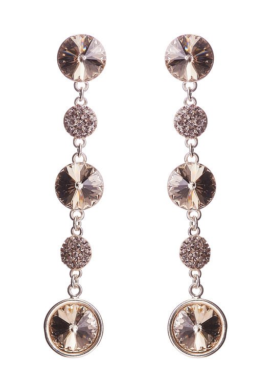 Srebrne kolczyki z kryształami marki Swarovski Alessandra unique