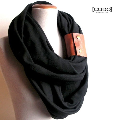 TUBA KOMIN SZAL Black z opaską CADOaccessories