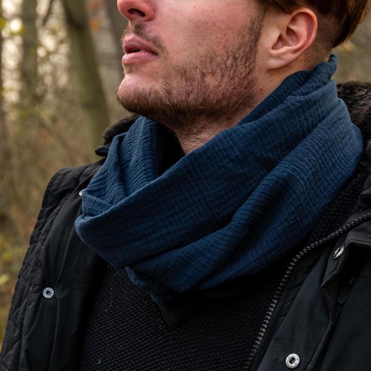 szale damskie Komin Męski 100% Bawełna  Muślinowy Ocieplacz Na Szyję