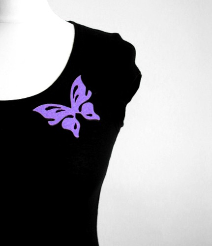 felt butterfly... felt label